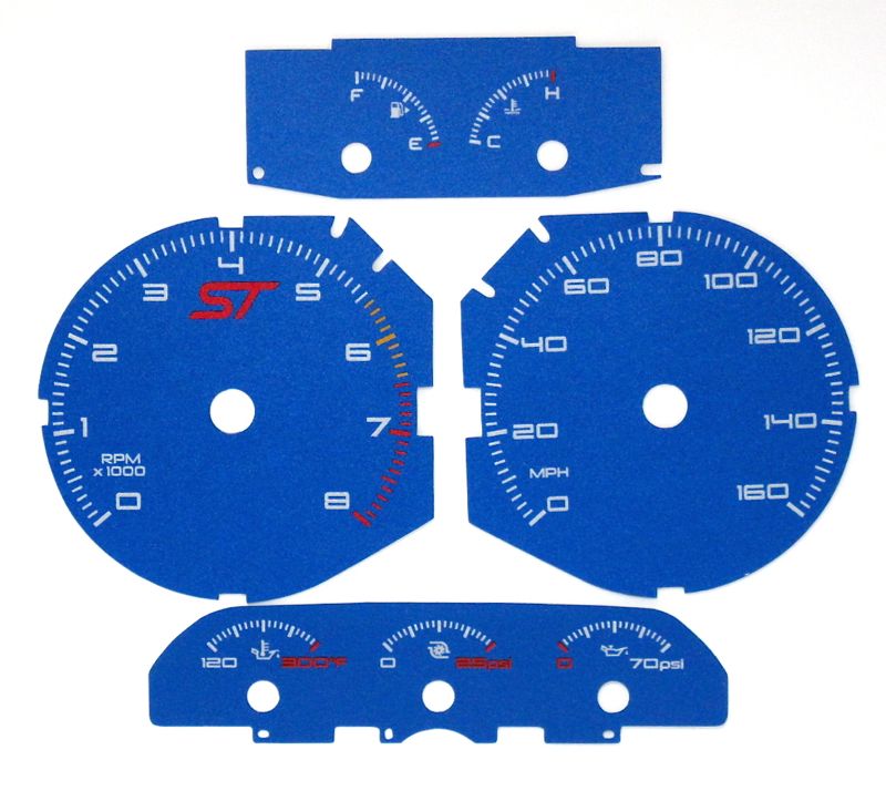 Black Cat Custom Automotive Ford Focus InStock Gauge Face Specials